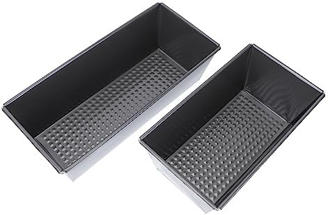 Cabilock 2st Form Waben Toast Box Pullman-pfanne Brotdose Brot Backblech Längliche Brotform Brotmacher Brot Backen Brotbackformen Aus Papier Antihaft-kuchen Kohlenstoffstahl Aluminium Teig