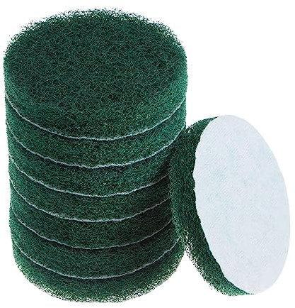 sourcing map 8 cepillos eléctricos para taladro de 4 pulgadas, almohadillas de estropajo de grano 150-240 para baño, cocina, limpieza del hogar
