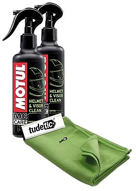 - Kit de 2X Limpiador de Cascos y Pantallas + Trapo de Microfibra de Cal KT-119