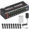 AKLOT Fully Isolated Guitar Pedal Power Supply 10 DC Outputs for 9V/18V Guitar Bass Effect Pedal with Short Circuit/Overcurrent Protection Built in Buffer