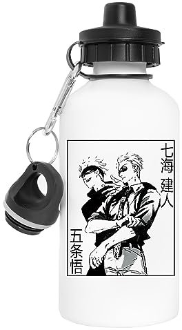 Suzetee Anime Art Manga Weiße Wiederverwendbare Wasserflasche Aus Edelstahl