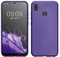 kwmobile Case kompatibel mit Huawei P20 Lite Hülle - Schutzhülle aus Silikon metallisch schimmernd - Handyhülle Metallic Blauviolett