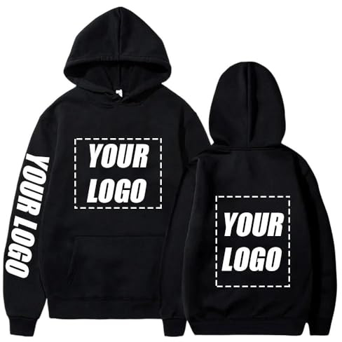 YUANOU Personalisierte Hoodie Sweatshirt für Paare-Fügen Sie Ihre Eigenen Foto/Text/Logo Design DIY Pullover