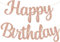TONIFUL Rose Gold Happy Birthday Banner. NO DIY 10Füße, Pre-Strung-Glitter Happy Birthday Zeichen, Happy Birthday Girlande, Happy Birthday Hintergrund, Happy Birthday Dekorationen für Frauen