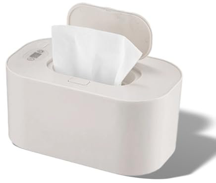 Large Capacity Wet Wipe Warmer with LED Screen Top Heating, Uniform Temperature, Adjustable Temp, Heated Wipes Dispenser, for Essentials