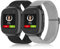 EverAct 2 Stück Kinder Nylon Armbänder kompatibel mit Xplora X5 / XGO 2/XGO 3 Armband,Weiches, dehnbares Mädchen Jungen Ersatzbänder für Xplora X5 Play / XGO2/XGO3, Mädchen Jungen Geschenk