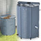 HENGMEI Regentonne 380L Regenwassertank Faltbare Wassertank für Regenfass Regenwassertonne Regenfass Regenwassersammler mit Ablassventil Regentank (Grau)