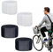 2 Paires de Clips pour pince pantalon velo avec Fermeture, Brassard securite, Serre pantalon velo, Bande Élastique en Nylon Réutilisable pour Pêche, Uniformes Militaires, Cyclisme (blanc + noir)