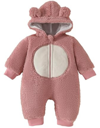 GZSRTT Baby Snowsuit,Overall Herbst Winter Baby Strampler Für Säuglinge Für Jungen Baby Erstausstattung Neugeborene Fleecejacke Baby Fleece Schlafanzug Kinder Baby Kleidung Herbst Baumwolle,Kostüm Kle