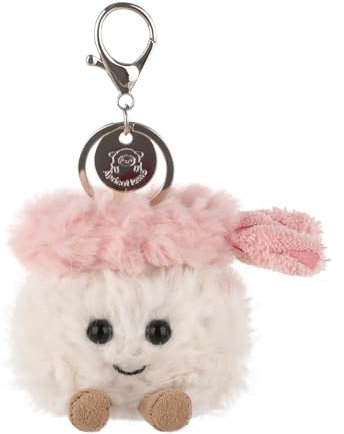 Apricot Lamb Garnelen Sushi Essen Netter Schlüsselanhänger, weich gefüllte Plüsch Schlüsselanhänger Spielzeug für Kinderrucksack, Geldbörse, 7 cm