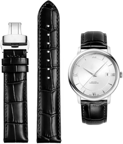 FOUUA Uhrenarmbänder Echtes Leder Uhrenarmbänder Alligator Geprägte Ersatz Faltschließe Armbänder 12 13 14 15 16 17 18 19 20 21 22 24mm