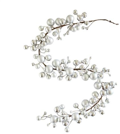 Ornament-Kugelgirlande – Kugelgirlande Weihnachten, Baumkugel-Dekorationen, Kugel-Girlande, Weihnachtsbaumkugel-Dekoration, bruchsichere Kugel-Dekoration für Weihnachten, Partys, Heimbüros