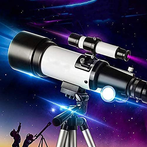 Ultra Hd, Telescopio Telescopi per Principianti di Astronomia, Telescopio Rifrattore Astronomico con Montatura di Calibro 50-100mm per, Telescopio da Viaggio con Treppiede, Borsa per il Trasporto