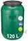 Garronda 120 Liter Deckelfass Weithalsfass aus HDPE Regenfass für Garten Fass Regenwassertonne Futtertonne Universalfass Wasserfass Regentonne Lebensmittelfass Wassertank GD-0078, Grün