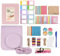 Gigicial Mini 12 Instant Camera Accessories Kit, Pu Leather Camera Bag With Strap Instant Camera Accessories (Pink)