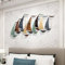 Metallbild Segelboot Wandbild Maritim Wanddeko Metalldeko Metall Deko Industrial Wandkunst Design Maritime Deko Maritime Deko Badezimmer Für Wohnzimmer Schlafzimmer Esszimmer