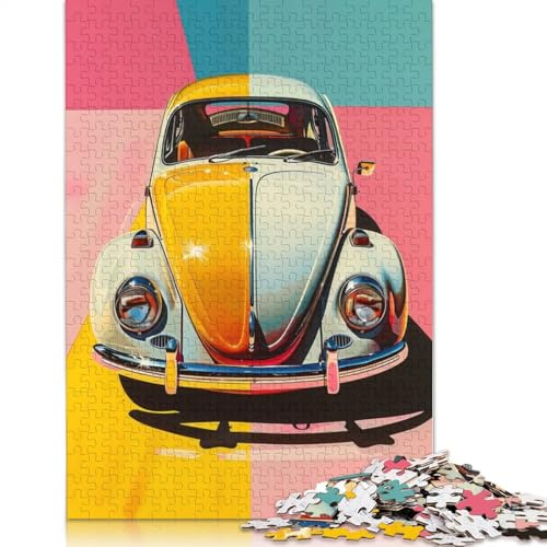 Puzzle 1000 Teile für Erwachsene, VW Beetle, Pop Art, Papier, für Familienunterhaltung, 1000 Teile (38 x 26 cm)