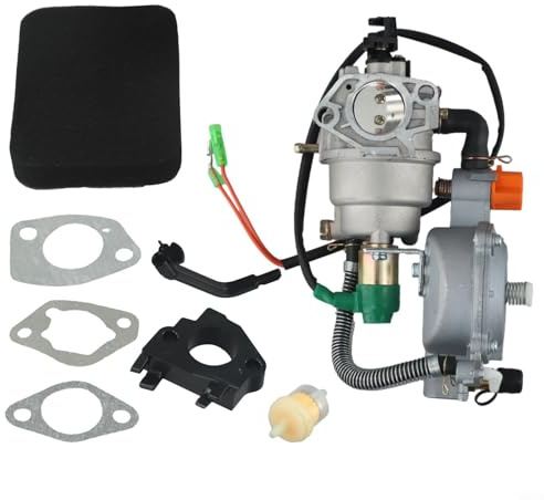 Honseadek Dual Fuel - Kit carburatore GPL/conversione per generatori da 4,5 kW a 10 kW, compatibile con 7000W-10000W, 8250/8750/9000, GX360/GX390/GX420 e tutti i modelli portatili America APG3009