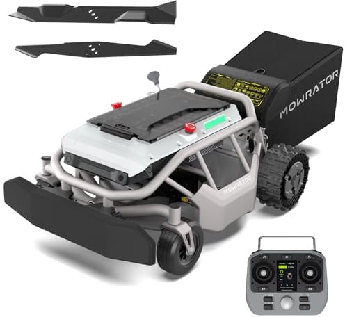 Mowrator S1 2WD 12Ah Tondeuse télécommandée 53 cm 24°(45%) 3 Saisons | Entretien quotidien, lame mulching incluse, hauteur 4,5–11,6 cm, jusqu'à 3 000 m², prêt à l'emploi