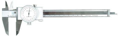 Meßschieber mit Meßuhr 0-200mm Anzeige 0,02mm