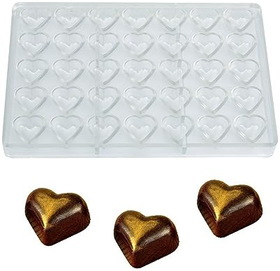 Martellato MA1526 35 Part Polycarbonate Praline Mould, 34.7 x 22 x 16 mm, Transparent
