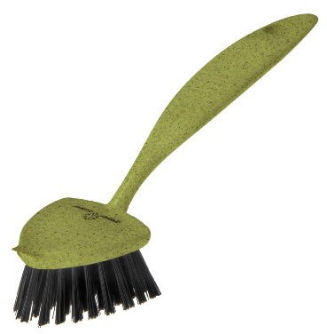 Greener Cleaner 100% Recycled Plastic Pot and Pan Brush, Green