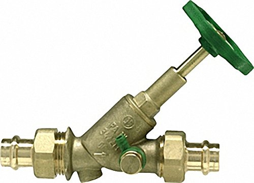SCHLÖSSER Freistromventil mit Pressverschraubung-Viega DN 20-22mm steigende Spindel Entleerung