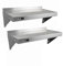 KuKoo Gastronomie Edelstahl Wandregal Küchenregal Edelstahlregal mit Gratis 2 x Mikrofasertuch 900mm x 300mm