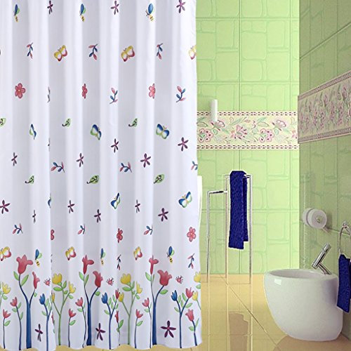ZSHyl Rideaux de Douche Rideau de Douche Polyester abri étanche Moldy épais Multi-Size en Option Rideau de Douche de Haute qualité (Largeur * Hauteur) Rideau pour Salle de Bain (Taille : 150cm*200cm)