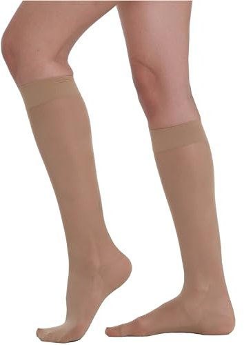 BeOnTop Kompressionsstrümpfe Damen 70 Den 1Stk - Kniestrümpfe Damen 17-18 mmHg, Stützstrümpfe Damen Comfort Support Line Compression Socks, Socken Damen by Gambetti - Made in Italy