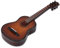 Hztyyier Hölzerne Mini Gitarre Modell mit Halter und zarten Box Musikinstrument Miniatur Dekoration für Home Coffee Ornament(14CM Braun)