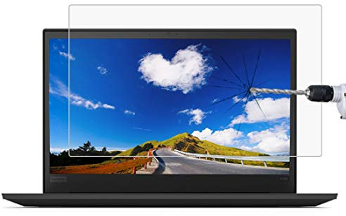 CQU 0.4mm 9H superficie de la película de dureza portátil de pantalla completa protección de la cobertura de vidrio templado Film protector de pantalla for Lenovo ThinkPad E585 15.6 pulgadas NETBOOK O