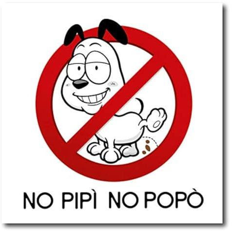 Prodotto Prohibición No Caca y Pis para Perros Cartel de PVC