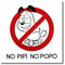 Prodotto Prohibición No Caca y Pis para Perros Cartel de PVC