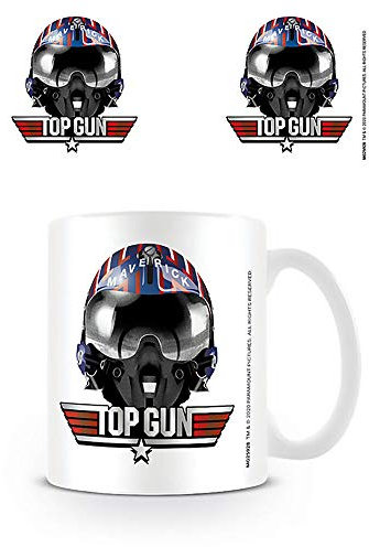 Top Gun MG25928 Kaffeebecher aus Keramik, 11oz / 315 ml (Helm Maverick), Durchsichtig