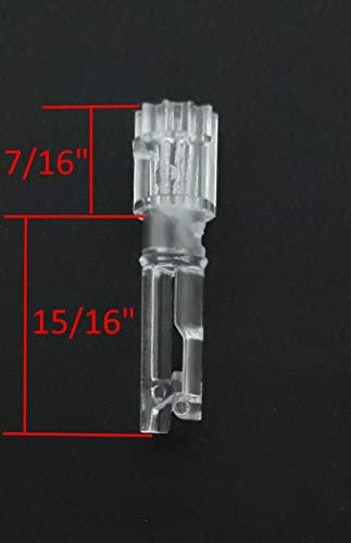 Asia Buy Blind Parts Vertical Blind Track Carrier Clip/Hook - No Carrier (5)