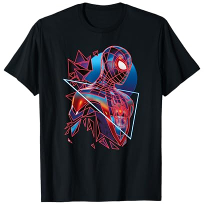 Marvel Spider-Man: Miles Morales Game Digital Neon T-Shirt