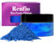 Renfio 100g Mica Powder Pigment, Metallic Natural Dye Mineral Pearl Shimmer Epoxy Harz Farbstoff zum Bemalen Seifenherstellung Slime Badebomben 3,5 Oz - Blau
