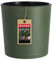 KADAX Blumentopf mit Holzspänen, eleganter Übertopf mit Einlage, Topf, Gartenschale, Blumenkübel, Blumentopfschutz für Wohnzimmer, Büro (⌀ 30cm, Grün)