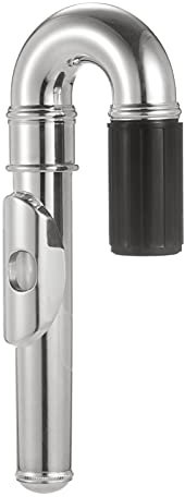 summina Flûte plaquée nickel à tête incurvée pour instrument de musique