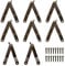 8 Piezas Bisagras de Soporte de Tapa, MYLERCT Bisagras de Apoyo Estilo Retro, Bisagra de Soporte Plegable se Utiliza Principalmente Para Puertas de Armarios y Muebles de Cocina