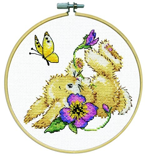 Design Works Crafts Janlynn Kreuzstich-Set, Motiv Häschen