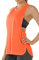 icyzone Sport Tank Top Damen Locker - Yoga Fitness Shirt atmungsaktive Sport Tops (M, Neon Orange)