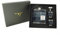 BRAW CLANS TARTANS Gift Box - 6oz Harris Tweed Hip Flask, Shot Glasses, Pour Funnel, Coaster, Keyring – Stainless Steel Tartan Liquor flasks for Men - Leak Proof lid (Grey Black Tartan)