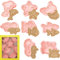 8 Pcs Cartoon Fun Biscuit Cutter Plastic Cookie Cutters 3D Cookie Cutters Cute Cookie Cutters Cookie Cutter Set for Kids Children DIY Chocolate Mould