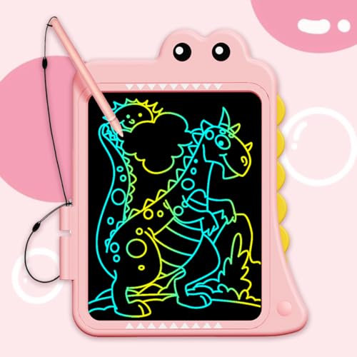 Fullware LCD Schreibtafel Kinder, 10 Zoll Maltafel Zaubertafel Dinosaurier Einhorn Spielzeug, Geburtstag Weihnachts Geschenke für 3 4 5 6 7 8 Jahre Jungen Mädchen