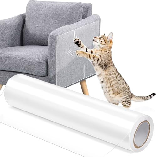 Door Protector From Cat Scratching, Anti-Scratch Tape for Cats, Stop Cats Scratching Furniture, Carpets, Sofa, Couch - Cat Tape for Carpet and Door
