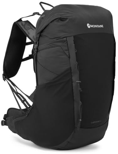 Montane Trailblazer 44 Black One Size Rucksack, Erwachsene, Unisex, mehrfarbig (mehrfarbig), Einheitsgröße