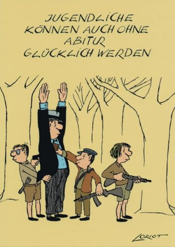Inkognito Postkarten | Anlass: ''auch'', Motiv: ''Jugendliche können auch'' | Künstler: Loriot (Vicco von Bülow) | Art-Nr.: 15136 | vom Berliner Verlag