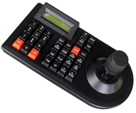 Kamera Controller Mini Analog PTZ Kamera Tastatur 3D Joystick Decodierung Tastatur LCD Bildschirm Joystick Pan Tilt Zoom Controller (EU-Stecker 100-240 V)